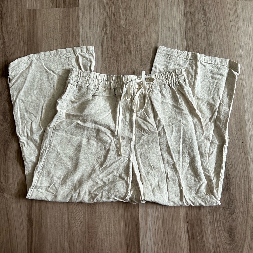 shein linen-like pants